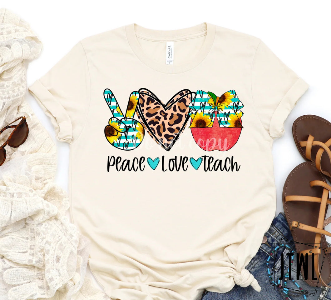 Peace Love Teach- Adult