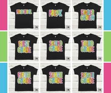 Load image into Gallery viewer, Rainbow Dalmatian Teacher &amp; Grades- All Sizes
