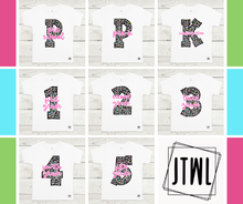 Load image into Gallery viewer, Rainbow &amp; Black Leopard Teacher and Grades- All Sizes
