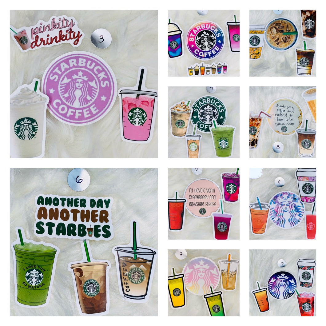 Coffee Stickers: Set Of 4