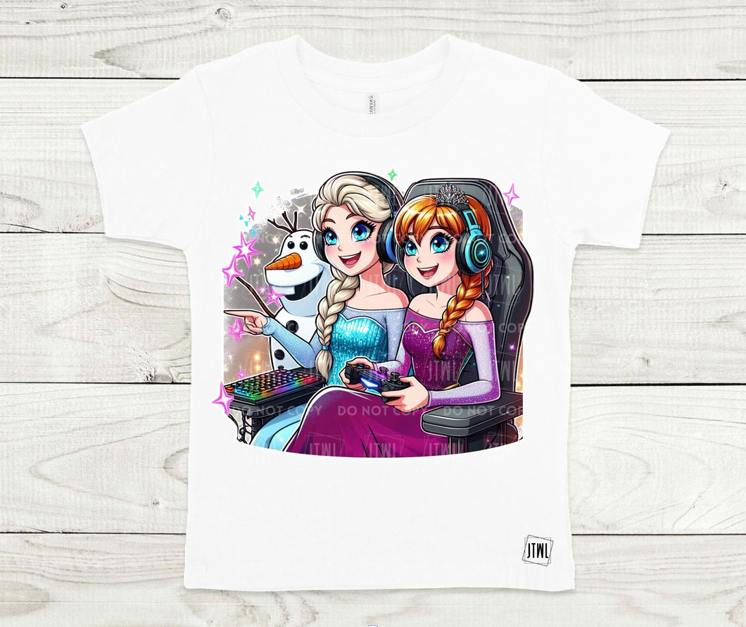 Elsa, Anna & Olaf Gamer- All Sizes