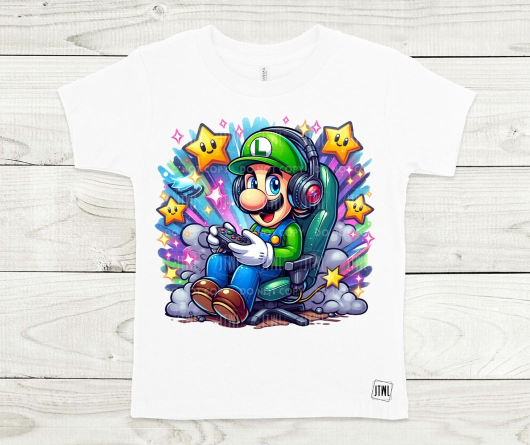 Luigi Gamer- All Sizes