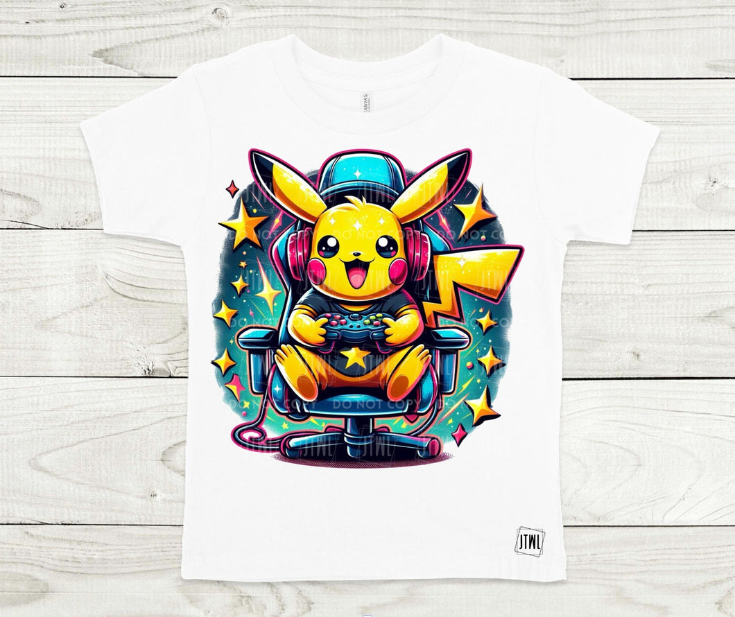 Pikachu Gamer- All Sizes