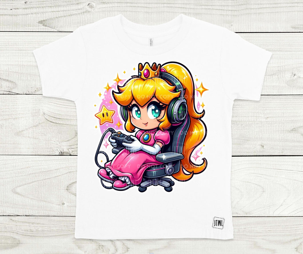 Princess Peach Gamer- All Sizes