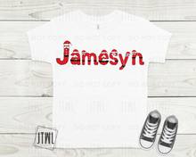 Load image into Gallery viewer, Custom Santa Name + Monogram Tees- All Sizes
