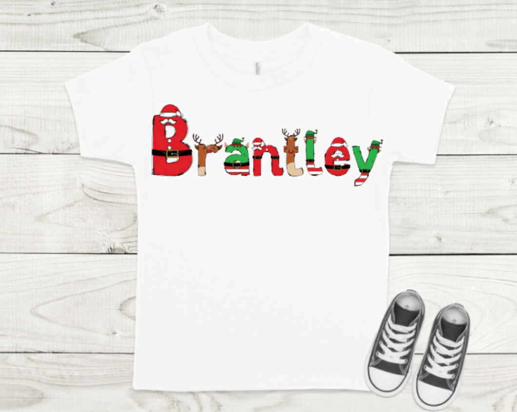 Custom Santa + His Helpers Tee- Infant/ Toddler/ Youth