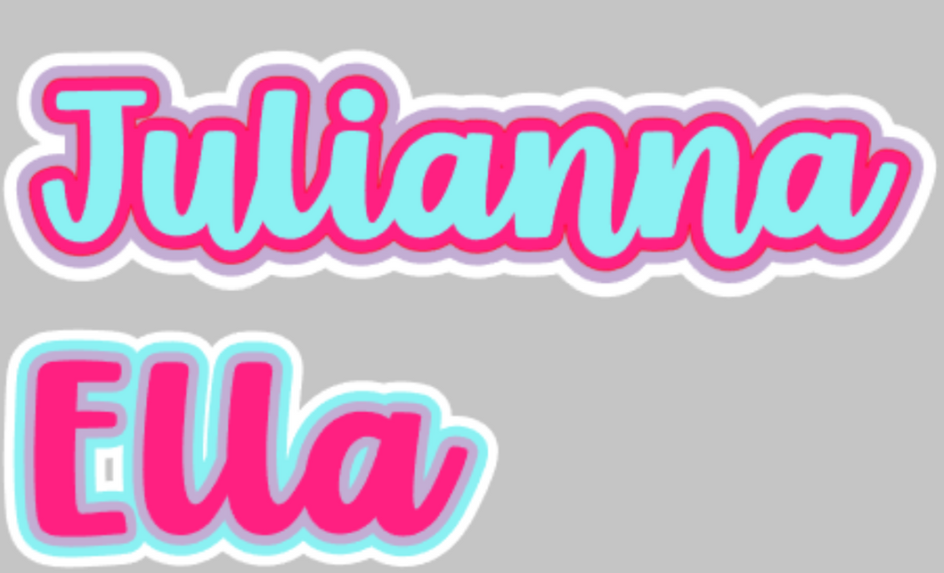 Johanna H. Name Decals