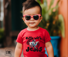 Load image into Gallery viewer, Rollin&#39; With Jesus- All Sizes
