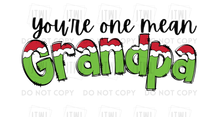 Load image into Gallery viewer, Custom You&#39;re One Mean...? I can customize ANY name!! (Male &amp; Female)- All Sizes!
