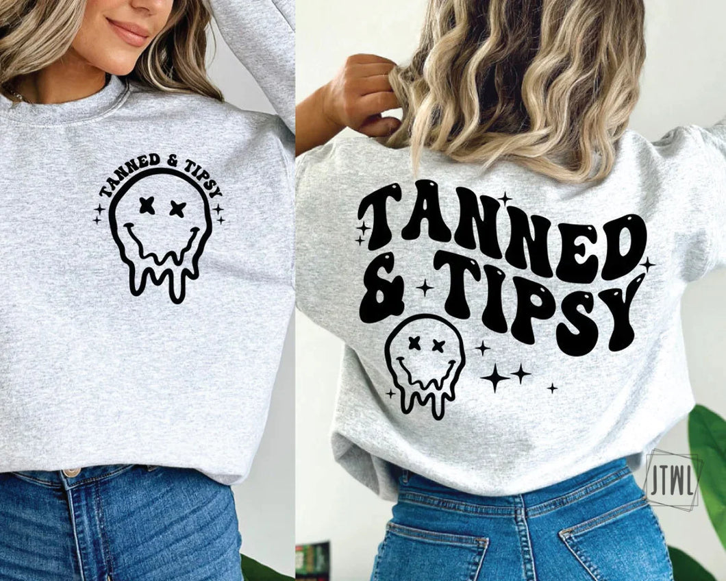 Tanned & Tipsy: Front & Back- Adult