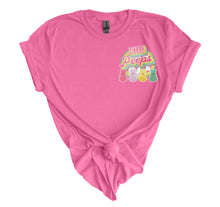 Load image into Gallery viewer, Hello Peeps Pocket- Adult  (choose your favorite color tee)
