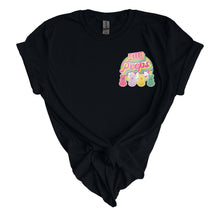 Load image into Gallery viewer, Hello Peeps Pocket- Adult  (choose your favorite color tee)
