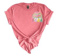 Load image into Gallery viewer, Hello Peeps Pocket- Adult  (choose your favorite color tee)
