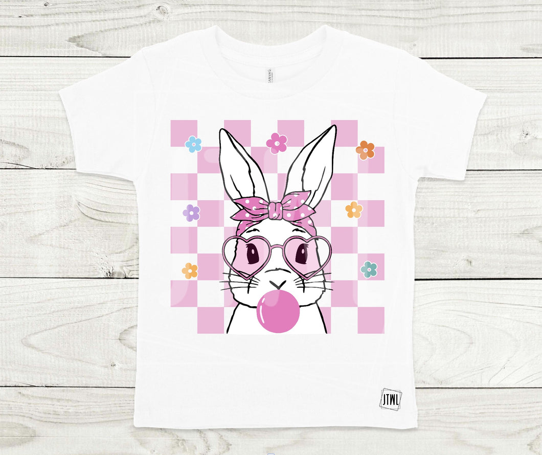 Bubblegum Bunny: Pink Checks- All Sizes