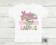 Load image into Gallery viewer, Lucky Saurus Pink- All Sizes
