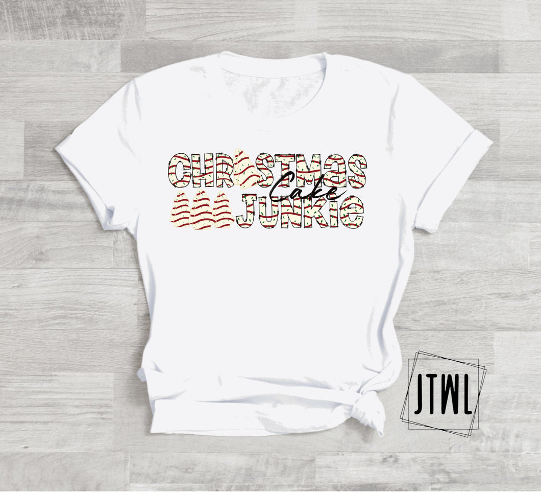 Christmas Cake Junkie DTF- All Sizes
