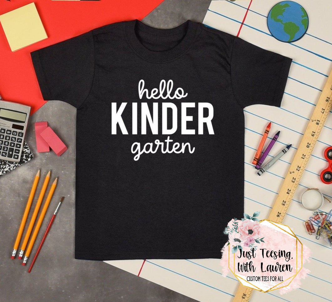 Hello Kindergarten- Toddler/Youth