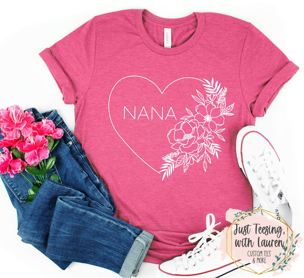 Nana Floral Heart- Adult