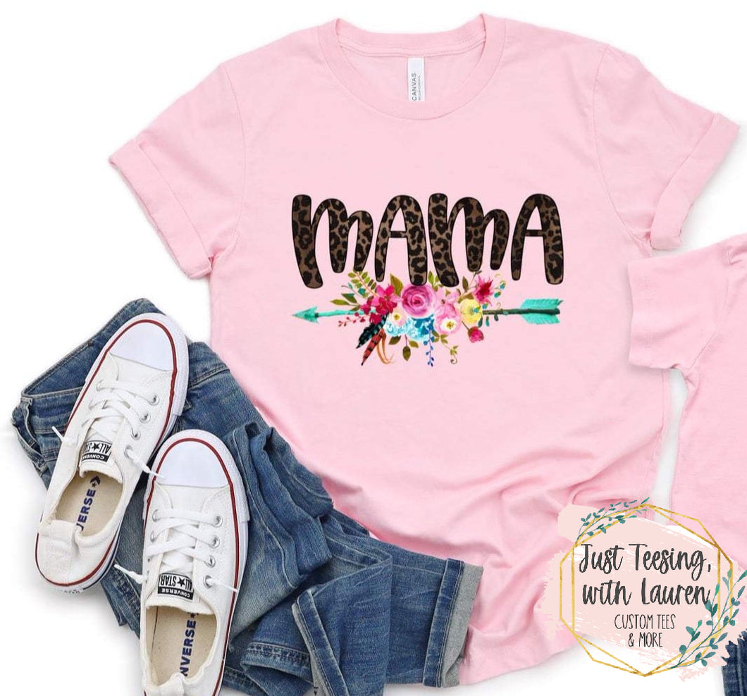 Mama Floral Arrow- Adult