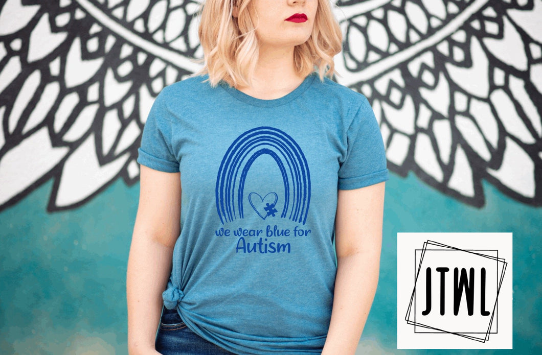 We Wear Blue For Autism- Adult