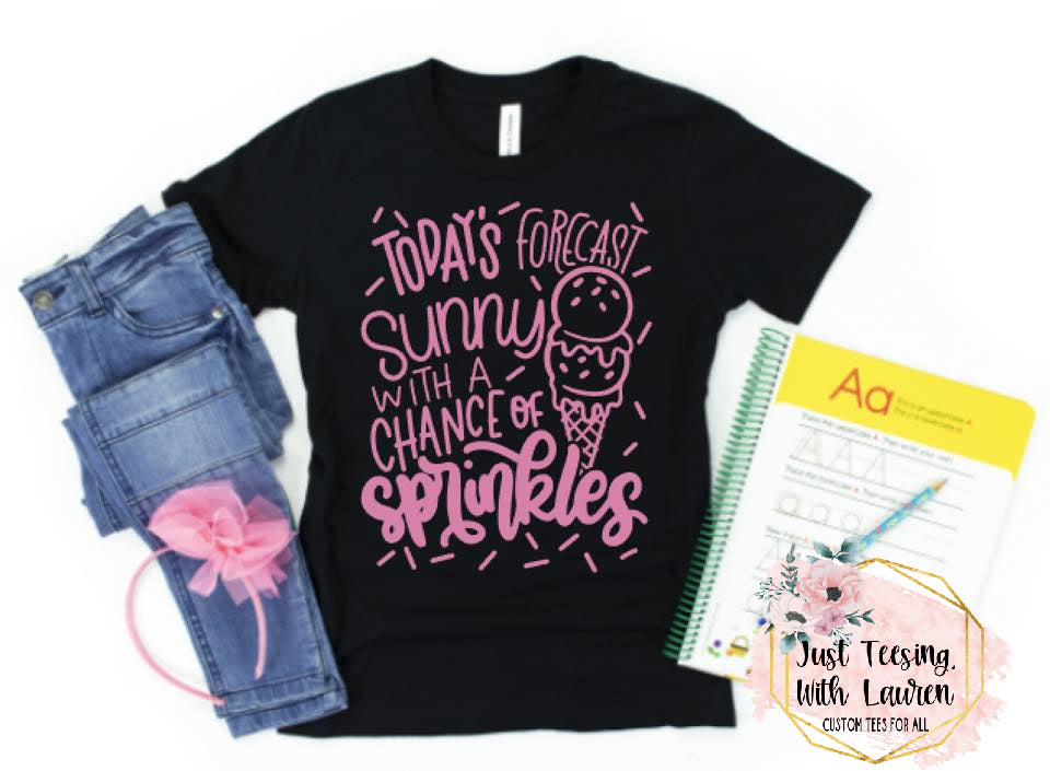 Sunny With A Chance Of Sprinkles- Toddler/Youth