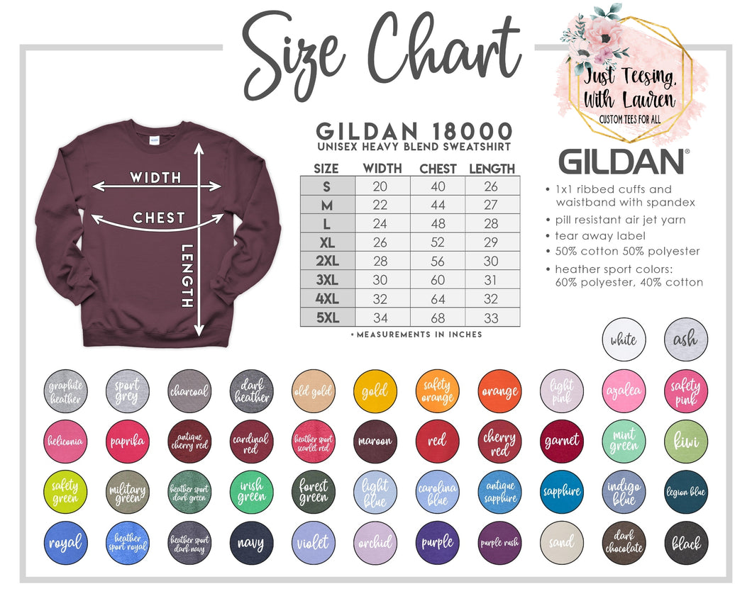 UPGRADE YOUR GARMENT- Gildan Crewneck Sweatshirt- Adult
