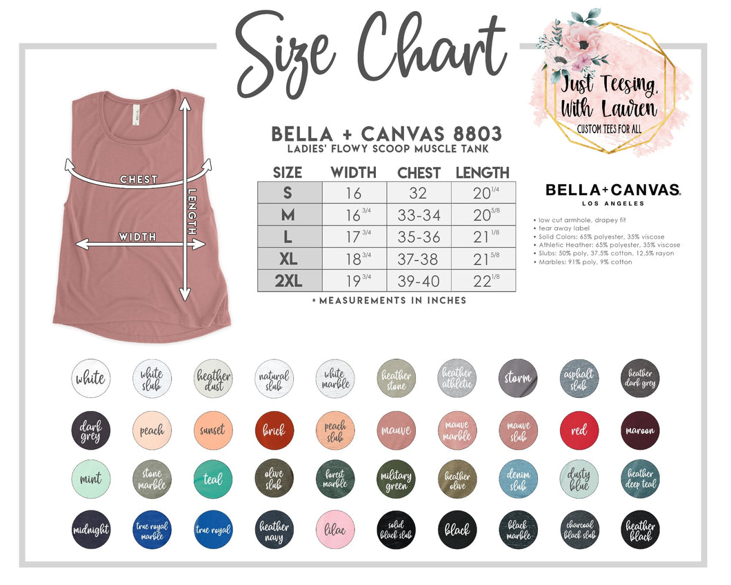 UPGRADE YOUR TEE- Flowy Muscle Tank- Adult