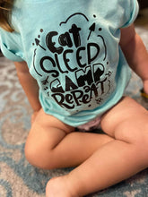 Load image into Gallery viewer, Eat, Sleep, Camp, Repeat! Toddler/Youth
