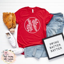 Load image into Gallery viewer, Floral Baseball/Softball- Adult
