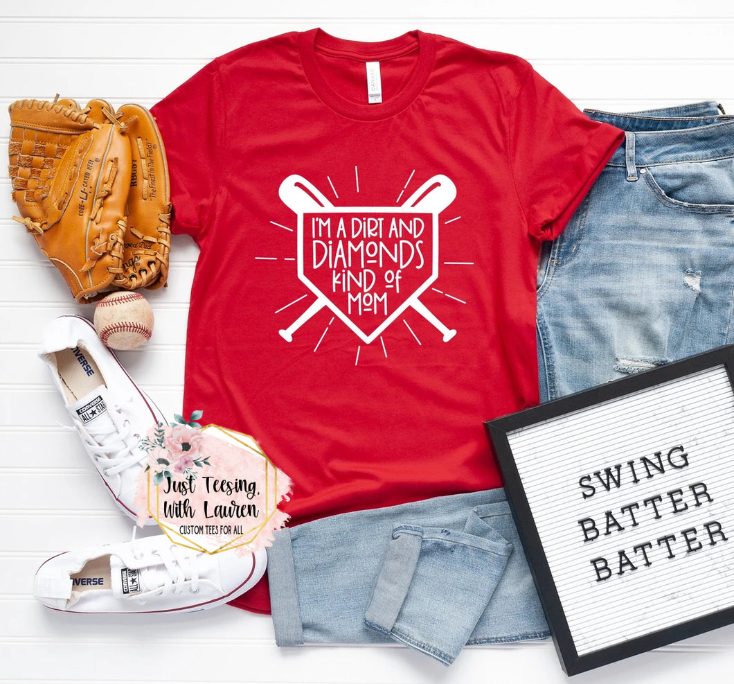 Dirt & Diamonds Mom- Baseball/Softball- Adult