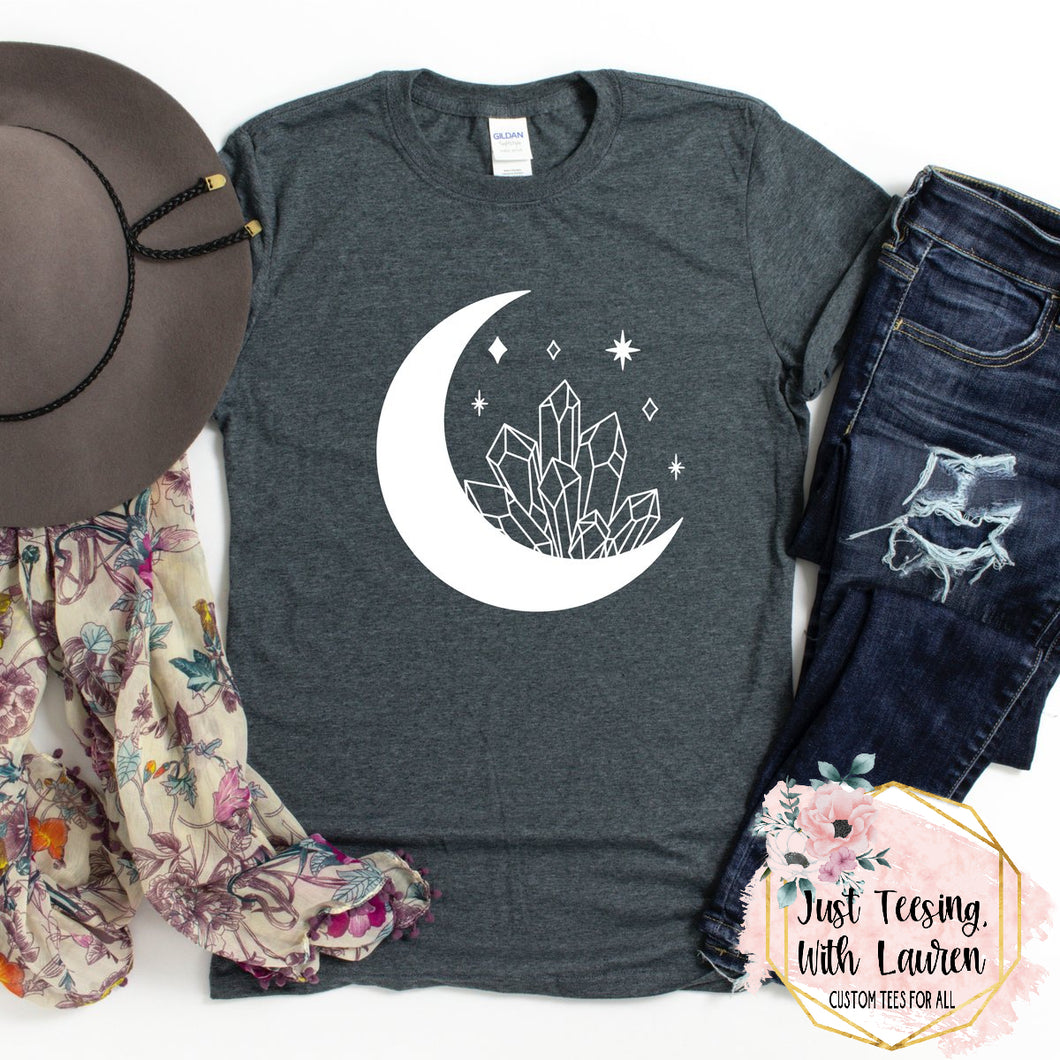 Celestial Crystal Crescent Moon