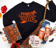 Load image into Gallery viewer, Fourth Sanderson Sister- Orange Print- Toddler/Youth
