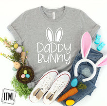 Load image into Gallery viewer, Daddy Bunny- Adult  (choose your favorite color tee)
