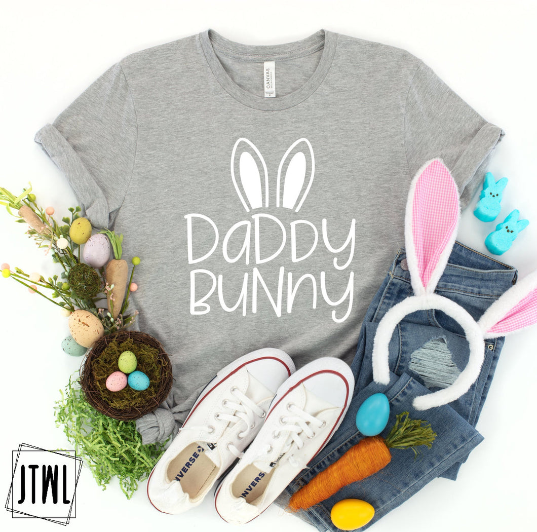Daddy Bunny- Adult  (choose your favorite color tee)