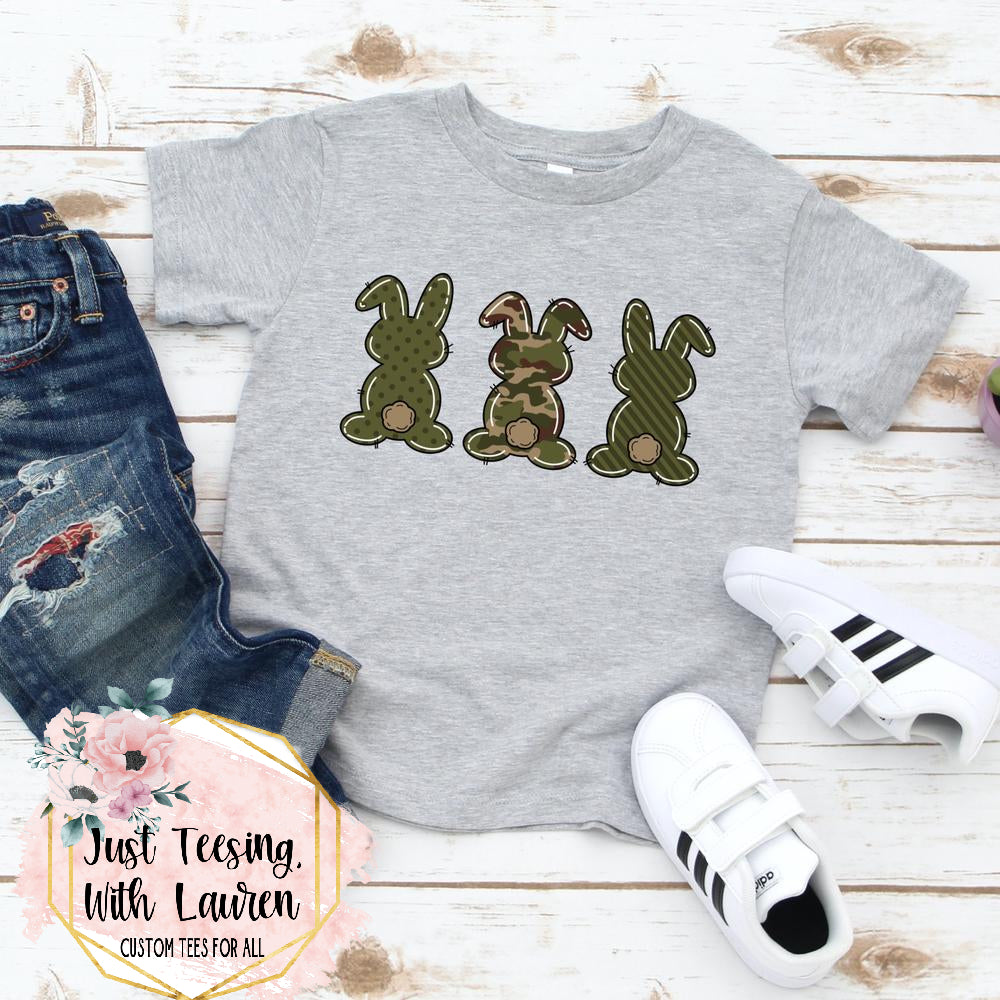 Camo Bunnies- Toddler/ Youth