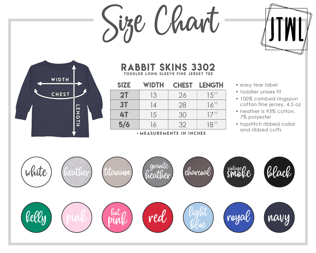 UPGRADE YOUR GARMENT- Toddler Long Sleeve