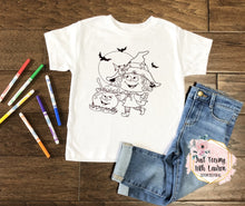 Load image into Gallery viewer, Witch's Brew Coloring Tee- Toddler/Youth
