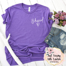 Load image into Gallery viewer, Blessed: White Print- Adult
