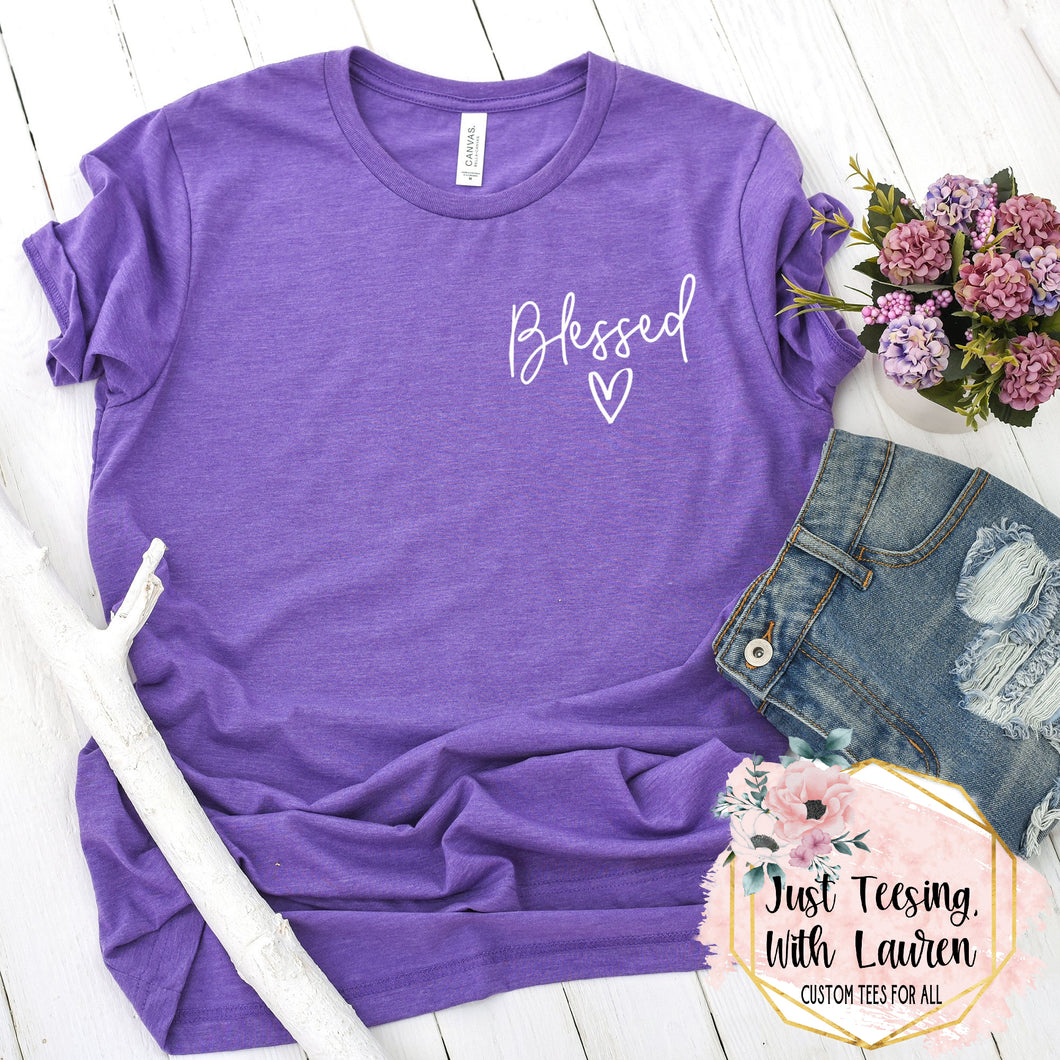 Blessed: White Print- Adult