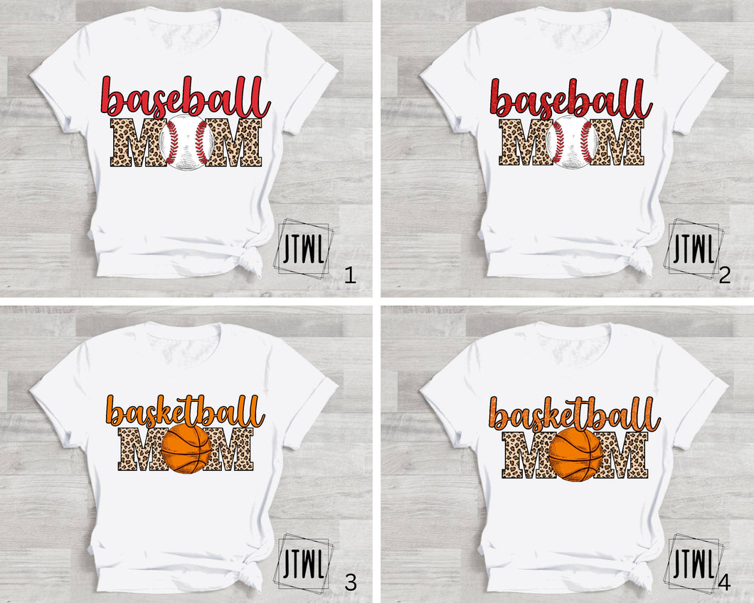 Baseball & Basketball Mom: Choose Yours!- Adult