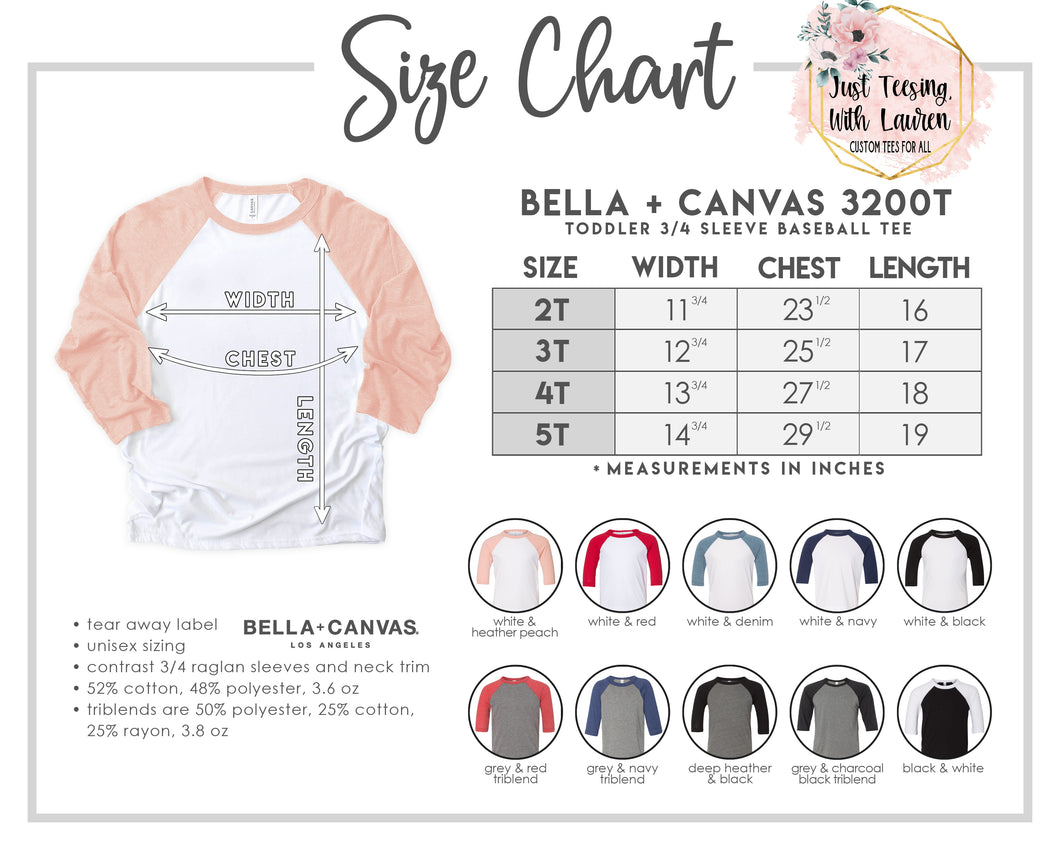 UPGRADE YOUR GARMENT- Toddler Raglan Tee