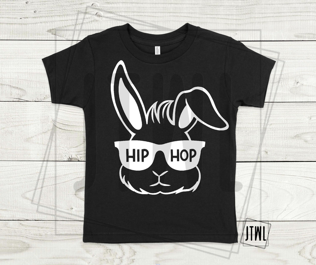 Hip Hop: White Print- All Sizes