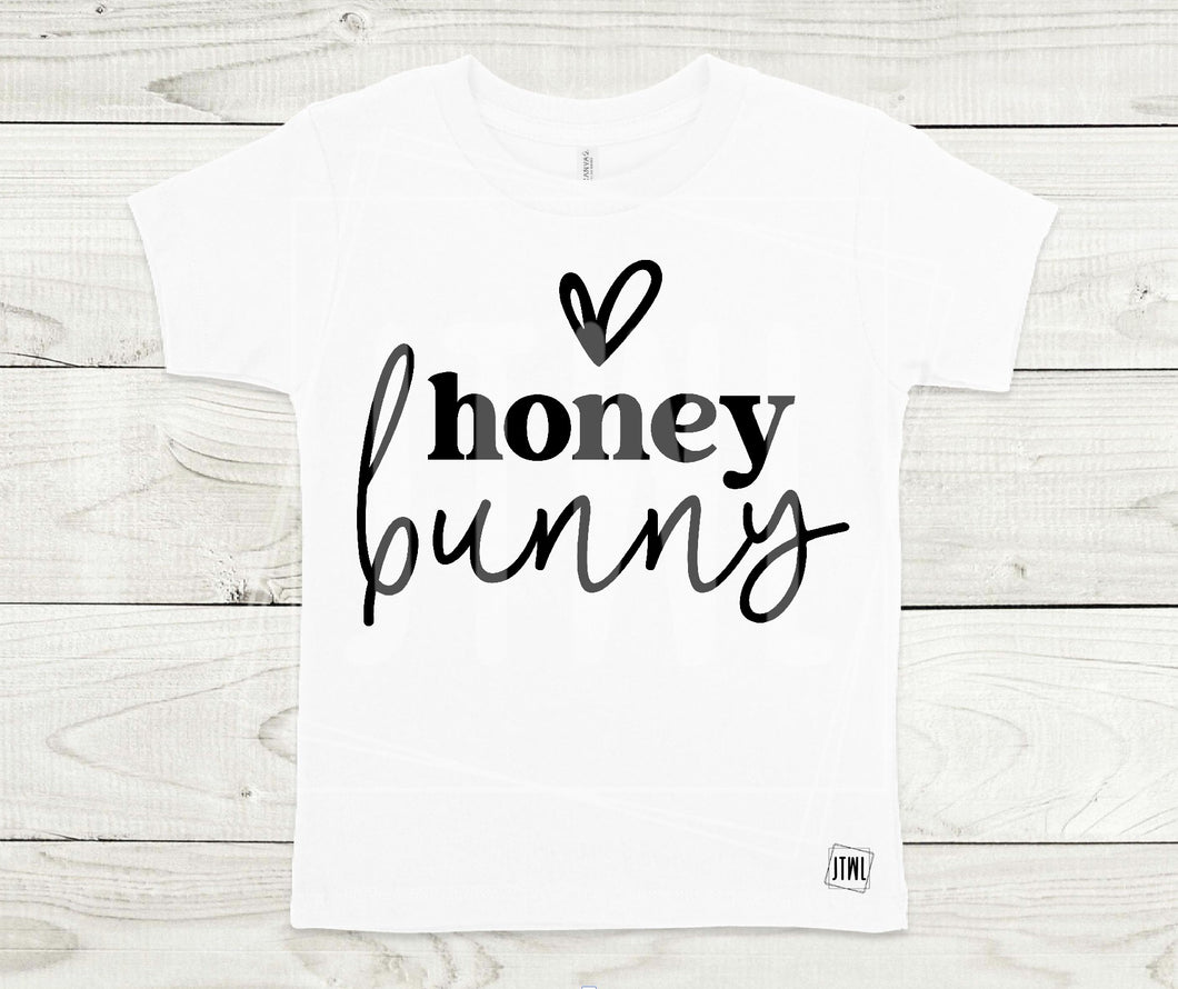 Honey Bunny: Black Print- All Sizes