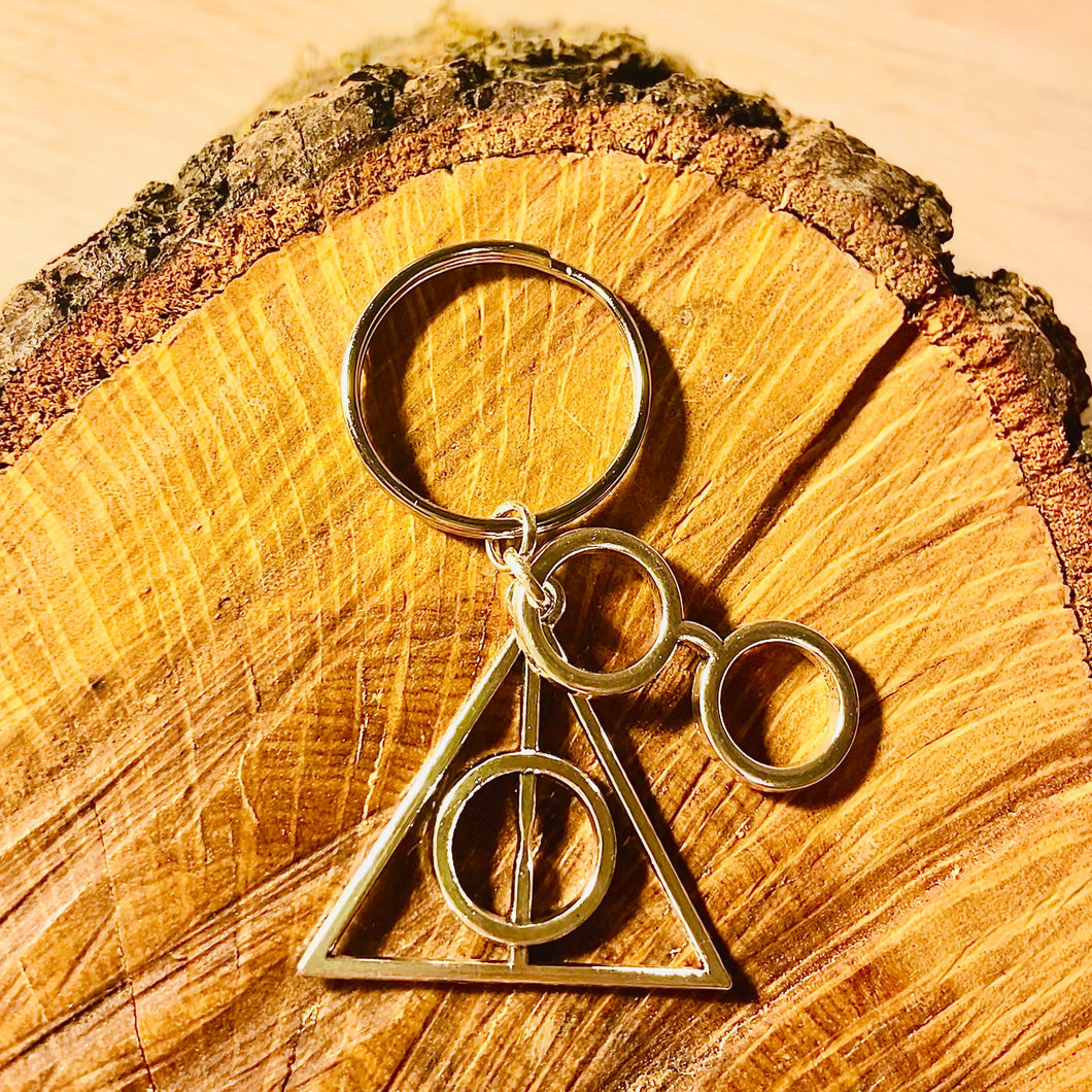 HP Keychain- Silver Tone