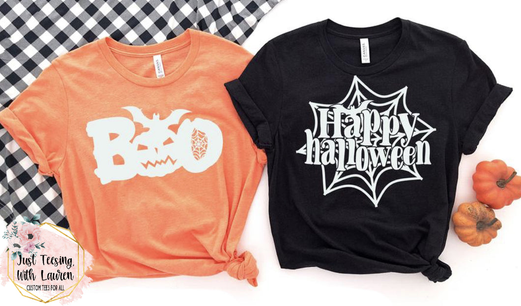 Halloween Tee Bundle of TWO! Adult