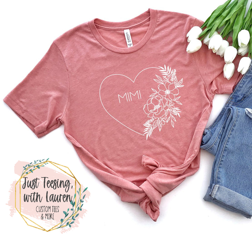Mimi Floral Heart- Adult