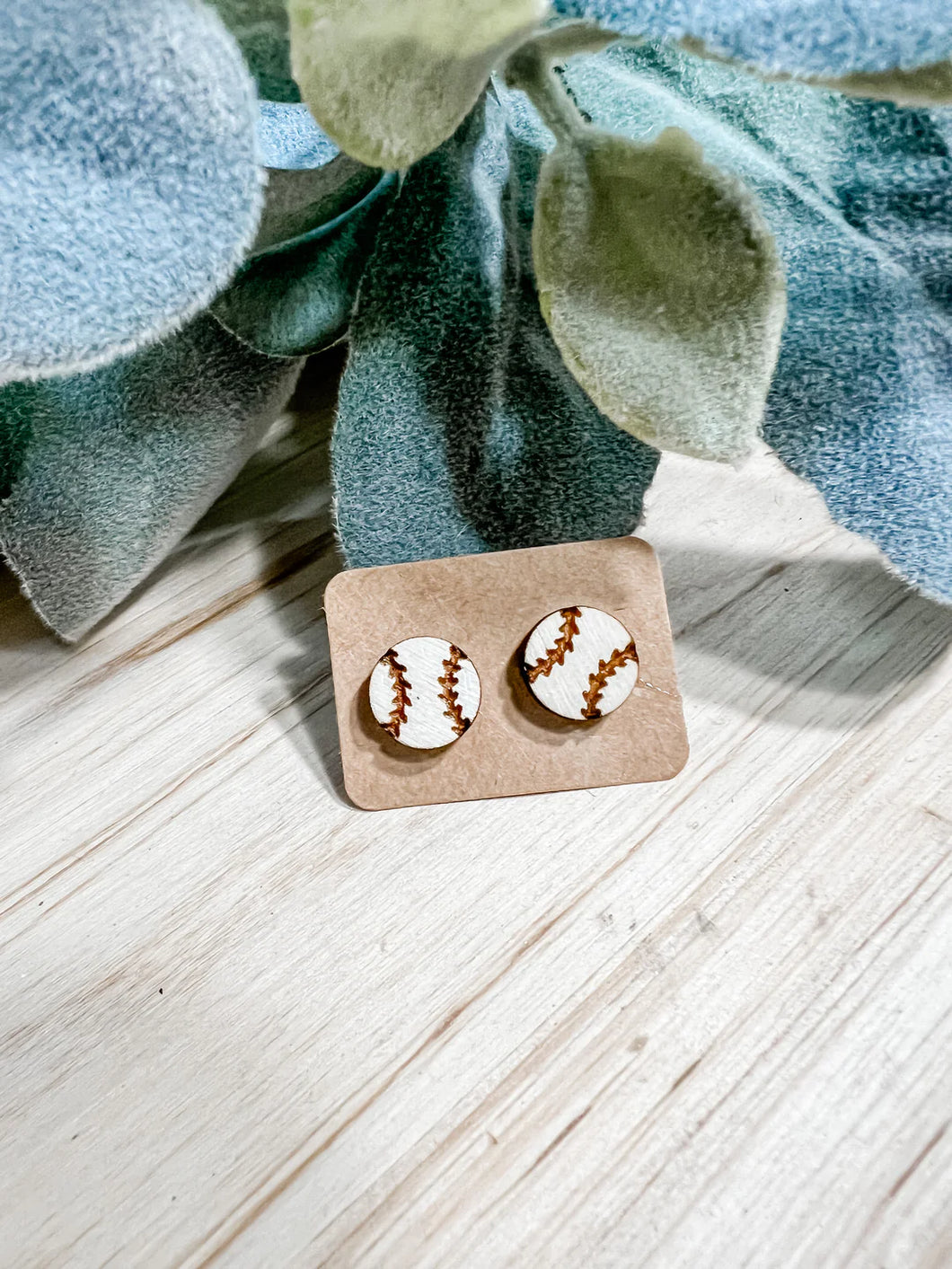 Baseball Stud Earrings