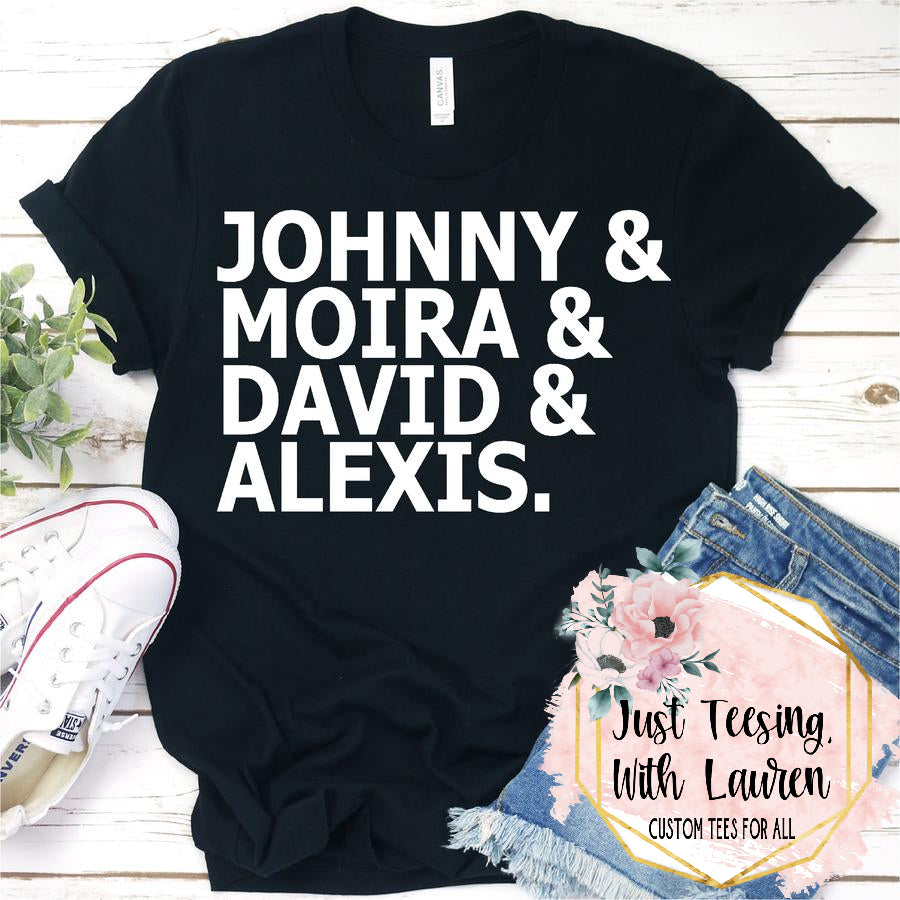 Johnny & Moira & David & Alexis (Schitt's Creek)