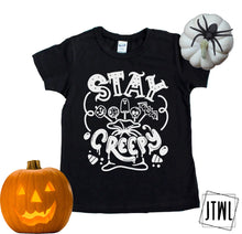 Load image into Gallery viewer, Stay Creepy- White Print- Toddler/Youth
