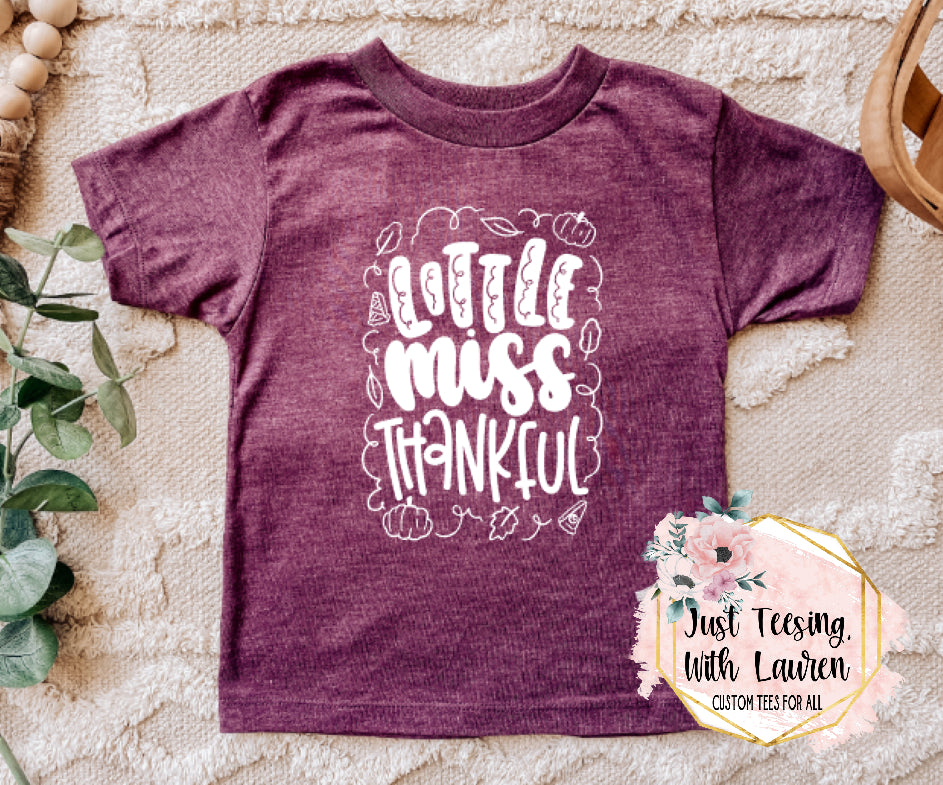 Little Miss Thankful- Toddler/Youth